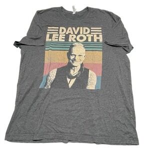 Retro David Lee Roth Heather Gray Tee N0615